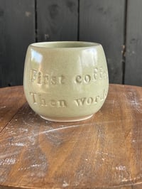 First coffee Then words Salvie