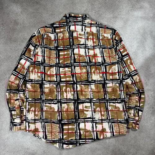 Image of Moschino “Burberry Rip” Shirt, Size Large