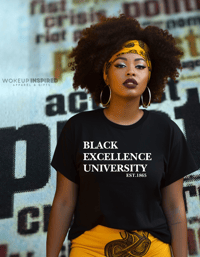 Image 2 of Black Excellence University EST Tee