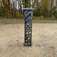 Image 3 of Garden Column - Intersecting/Crossed Lines