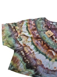 Image 10 of 2XL Crop Cotton Tee in Autumn  Agate Ice Dye