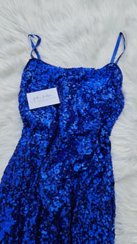 Image 2 of  Bella Rose Maxi Dress (Royal Blue) 