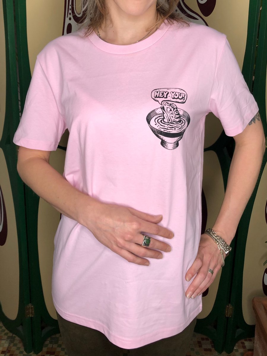 Image of “Hey you!”  T-shirt pink