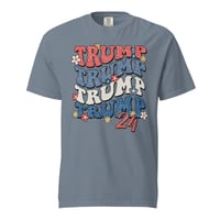 Image 8 of Retro Trump 24 Flowers Unisex garment-dyed heavyweight t-shirt