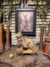 Image 1 of #1.. The Matriarch ~ Rabbit Pull Toy and Print~