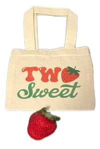 Image 3 of Mini Two Sweet Strawberry Tote Bags 