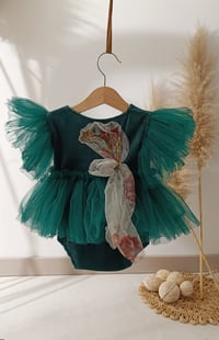 Image 1 of Photo prop | Body-dress for photoshoot | Sagara | size 12 months | emerald