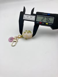 Image 4 of Rose quartz nested peridot charm | Love — Joy