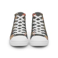 Image 9 of Boho Nature Cottagecore Inspired Deer In a Forest Women’s high top canvas shoes