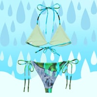 Image 4 of Wet Monsterra string bikini set