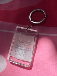 Image 8 of vintage linen hangtag label Vera Neumann Burlington sheet made in USA courtneycourtney keychain 