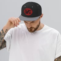 Image 3 of Marlowe Ink Red Chunky Logo Classic Snapback Hat