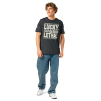 Image 11 of Lucky/Lethal Unisex organic ribbed neck t-shirt