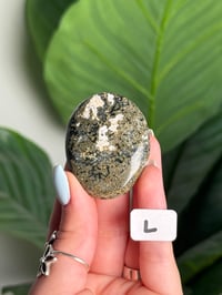 Image 12 of CHOOSE YOUR OWN ORBICULAR VEINLESS OCEAN JASPER PALM STONES -MADAGASCAR- 