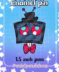 Image 3 of PREORDER Hazbin Hotel - The Vees heads Enamel Pin badge