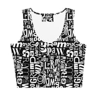 Image 1 of FONT BLOCK - "Go Grampaw Go" -  Crop Top