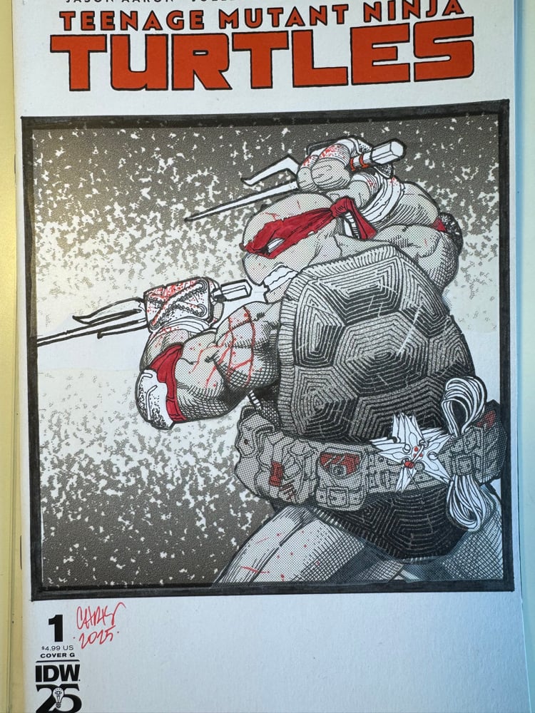 Image of TMNT RAPH SKETCH COVER