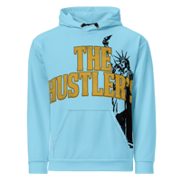 Image 2 of Columbia Blue “I Went To New York” Hoodie (Oversized Print)