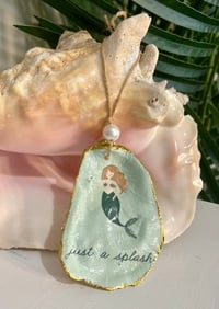 Mermaid Oyster Shell Ornament