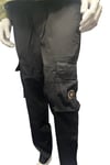 Eardley Cargo Trousers in Black 