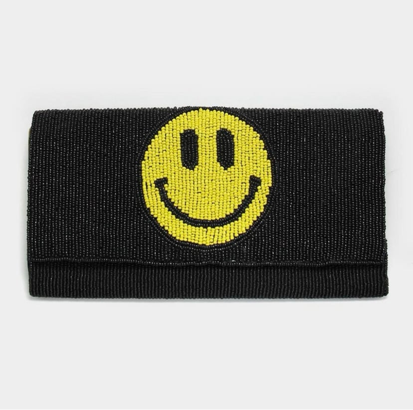 Image of Beaded Smile Clutch /Crossbody Bag
