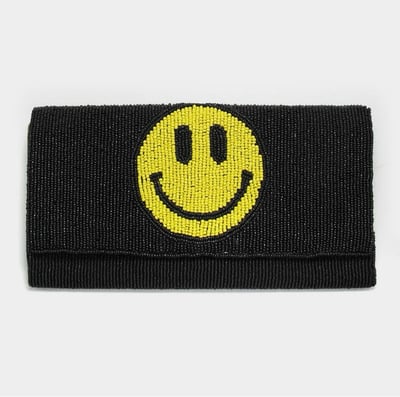 Image of Beaded Smile Clutch /Crossbody Bag