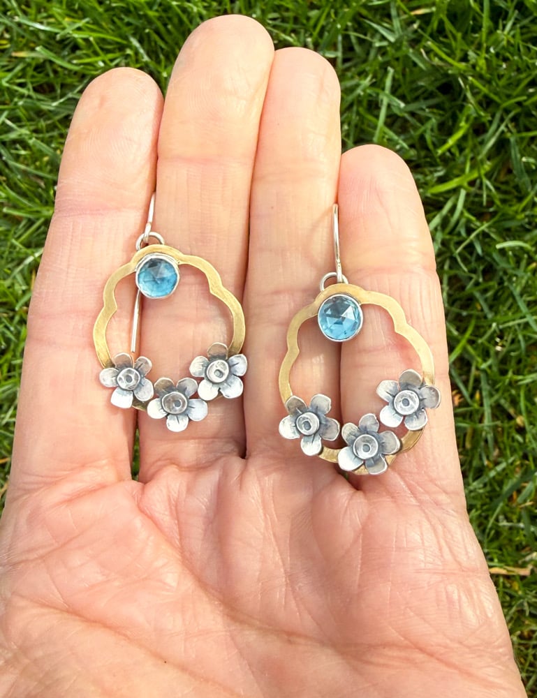 Image of Spring Forget-Me-Not Earrings