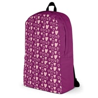 Image 5 of PINK HEARTS BACKPACK 