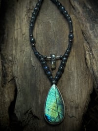 Image 2 of Labradorite silver necklace 