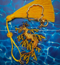 Image 1 of Leafy Sea Dragon Tassel Acrylic Keychain (Double Sided)