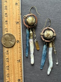 Image 5 of Long drop earrings