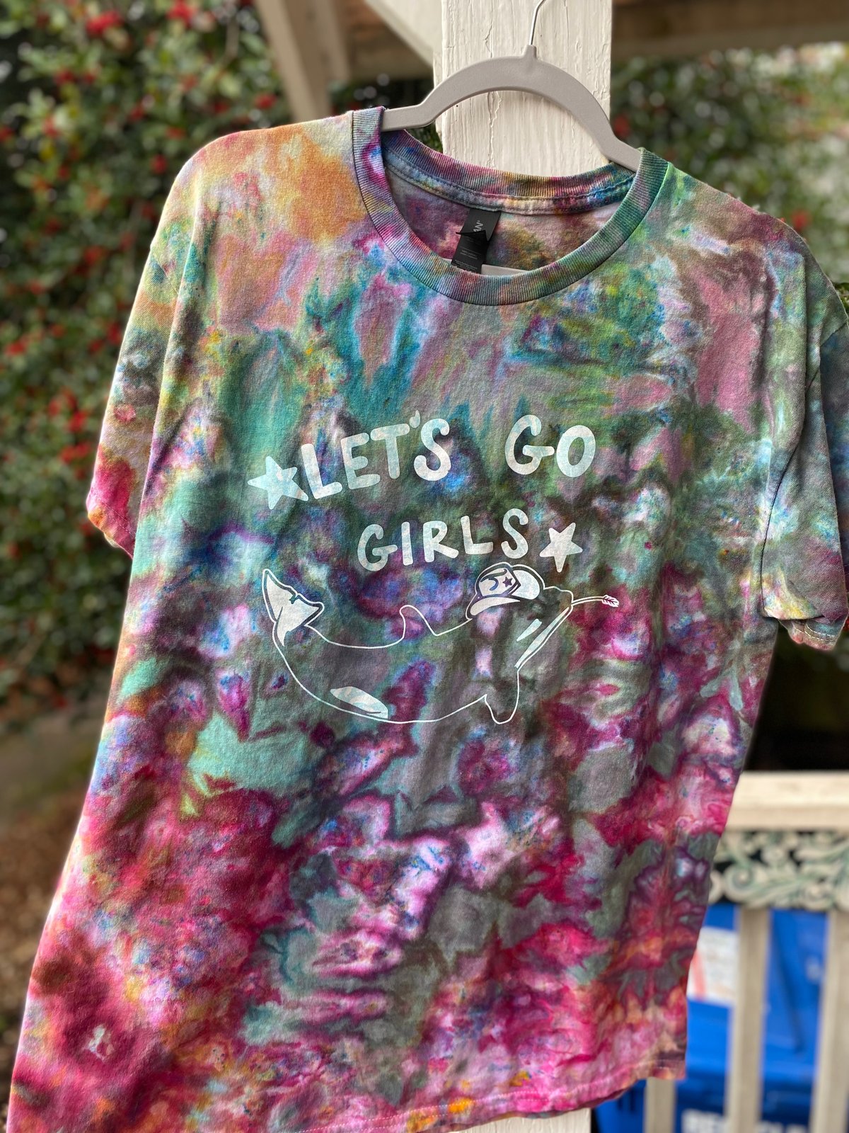 Image of LARGE Lets Go Girls Orca Tie Dye Shirt 2