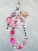 Image 2 of Pink Personalized Name Keychain
