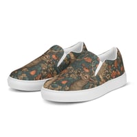 Image 4 of Boho Nature Cottagecore Inspired Deer in The Forest Women’s slip-on canvas shoes