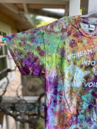 Image 2 of XL Scream Into The Void Tie Dye Shirt D11