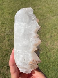 Image 4 of Quartz Crystal Points Cluster With Hematite And Inclusions #1539