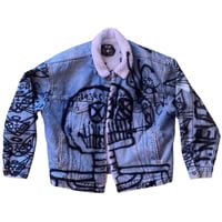 Image 7 of 1 of 1 XL LEVIS SHERPA LINED HEAVY WEIGHT DENIM TRUCKER JACKET