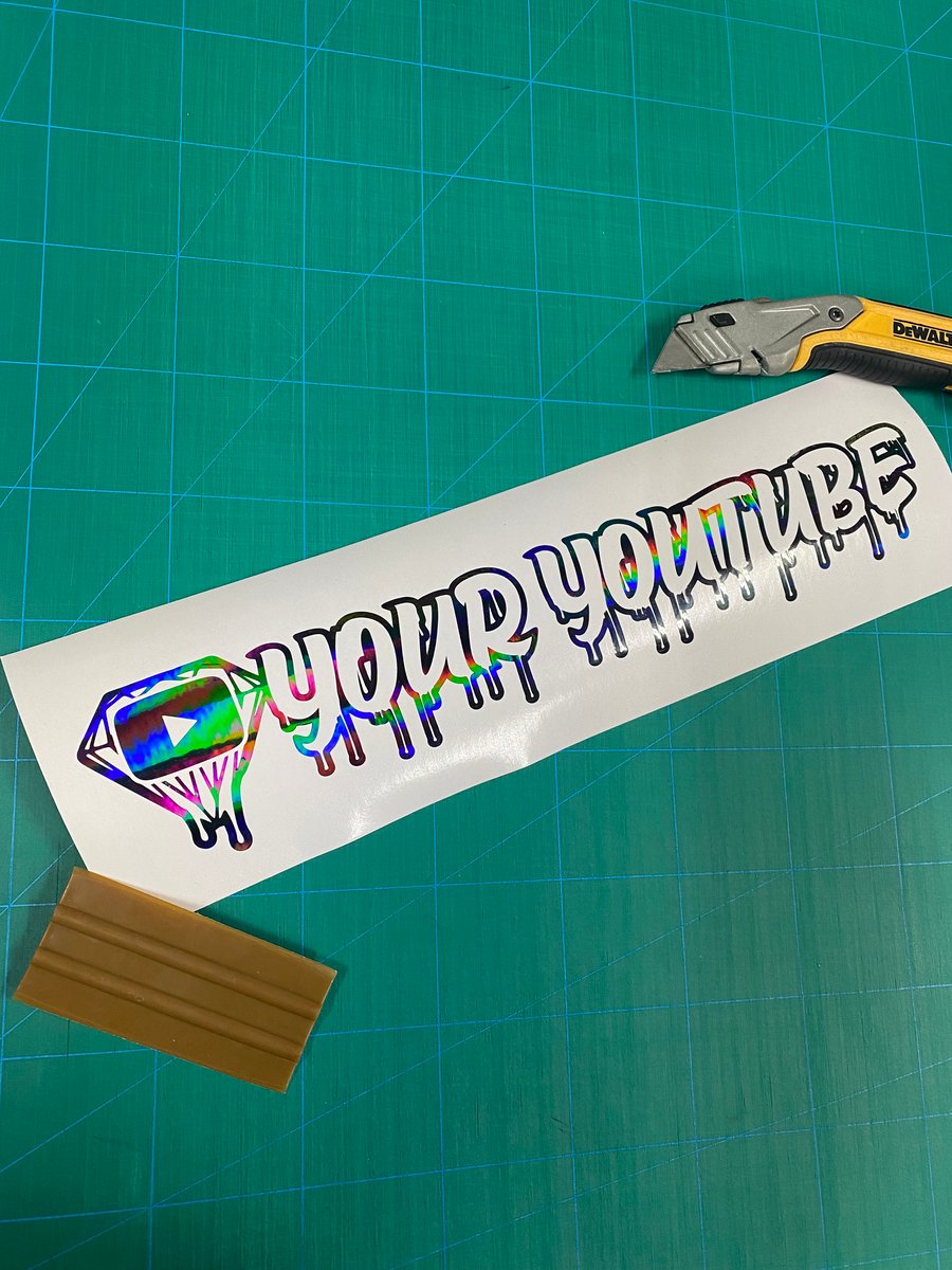Image of 14" Custom YouTube Decal