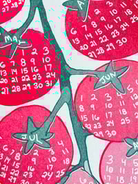 Image 2 of Tomato Vine 2026 Risograph Calendar