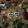 Jack Skellington Heart Earrings