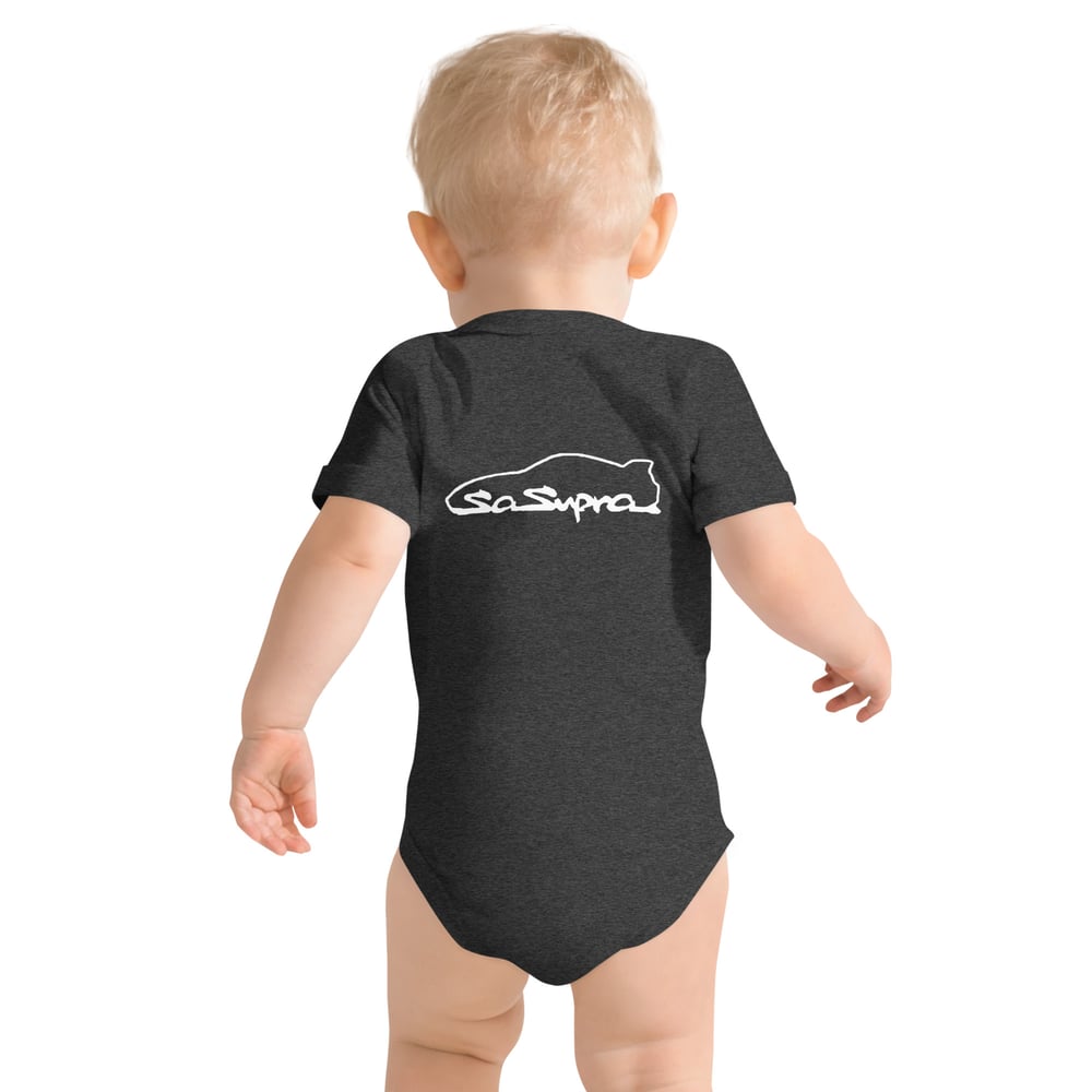 Baby short sleeve retro one piece dark