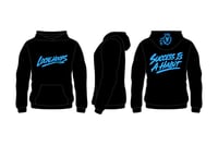 LocalHoops Graffiti Fleece Hoodie - Black/Capri Blue
