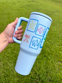 Image 1 of 40oz stainless steel turtle tumbler