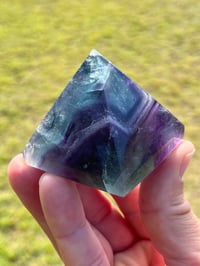 Image 2 of Rainbow Fluorite Crystal Pyramid #2285
