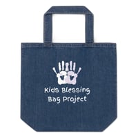 Image 2 of Organic denim tote bag