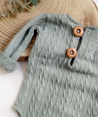Image 2 of Boys bodysuit Shawn-1 | size 9-12 months | sage | sitter