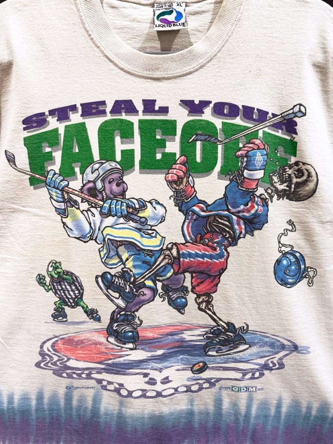 Grateful Dead 90s Steal Your Face Off T-Shirt - Size XL