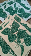 Image 3 of Giant Hawaiian Pothos - Linocut Print