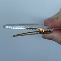 Image 3 of White Glitter Hair Slide (tear shape)