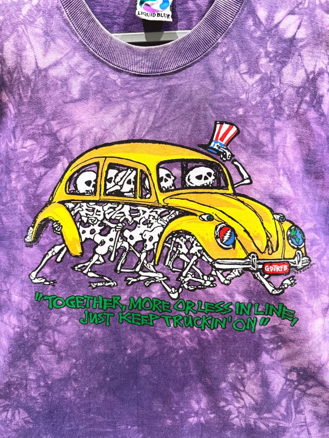 Grateful Dead 90s ‘Truckin’ / Dead X-ing’ T-Shirt - Size L